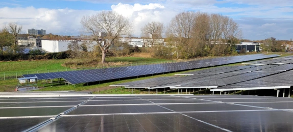 Nieuwe zonnepanelen op de Bavelse Berg